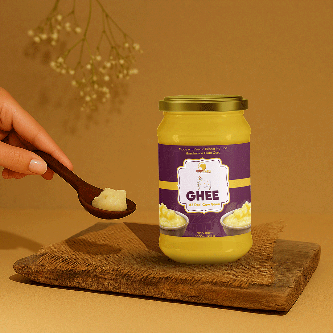 Premium Gir Cow Ghee – Made with Traditional Bilona Method | 1000ML