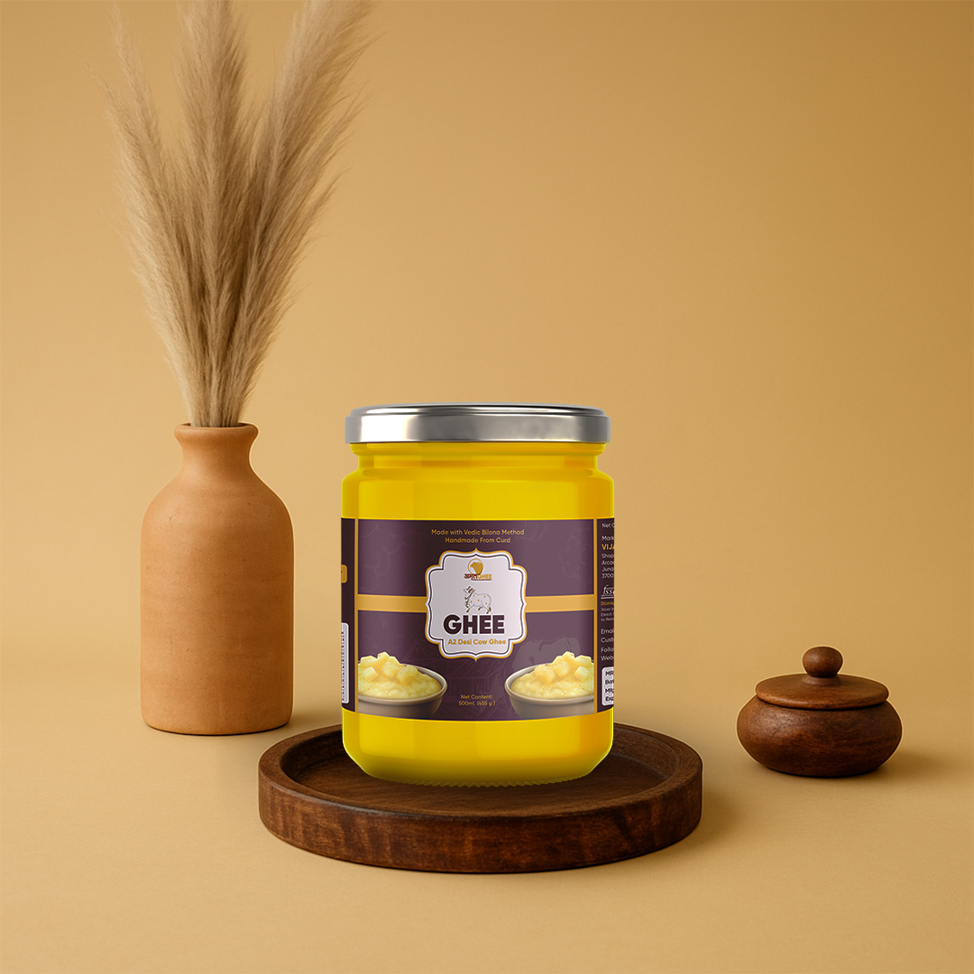Premium Gir Cow Ghee – Made with Traditional Bilona Method | 500ML