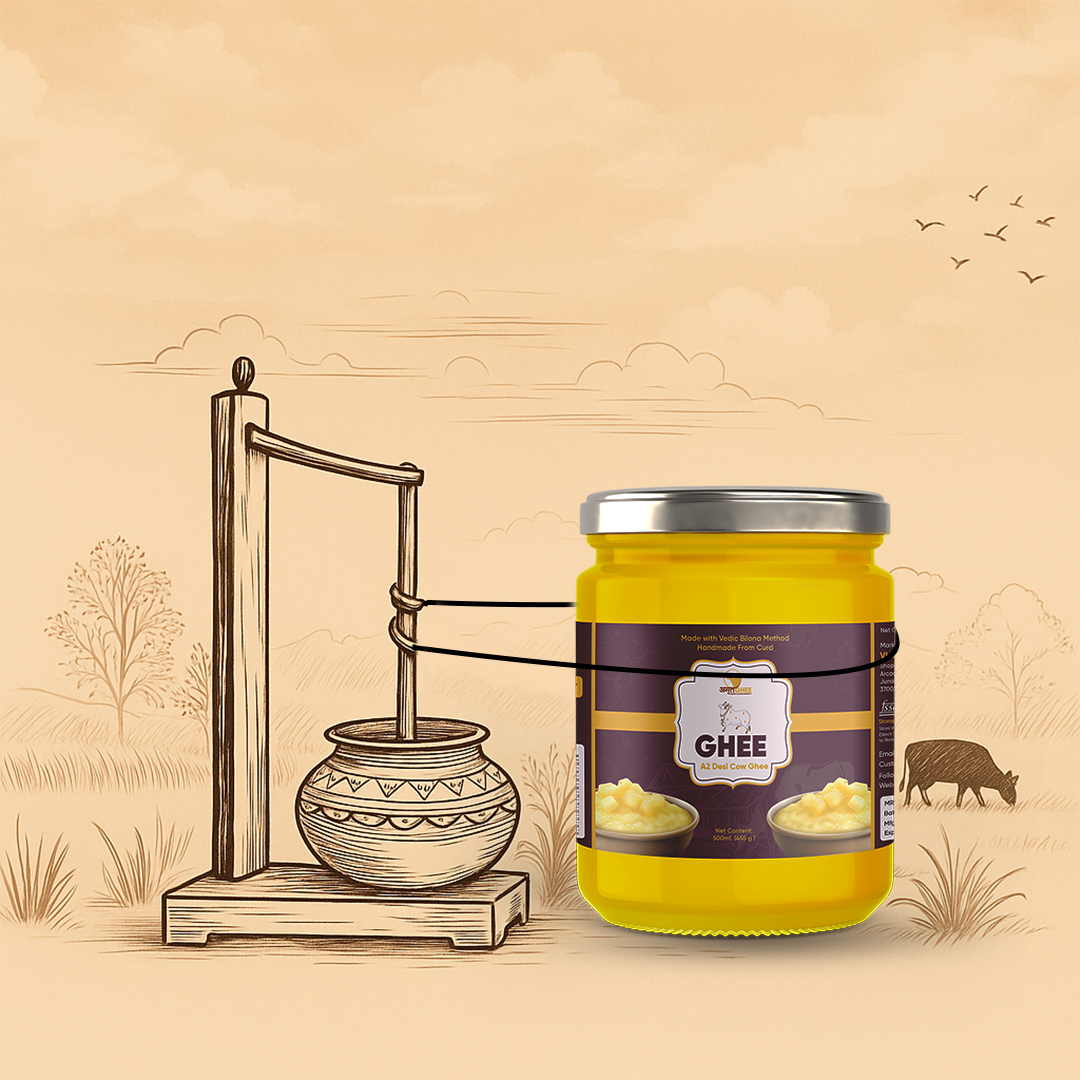 Premium Gir Cow Ghee – Made with Traditional Bilona Method | 500ML