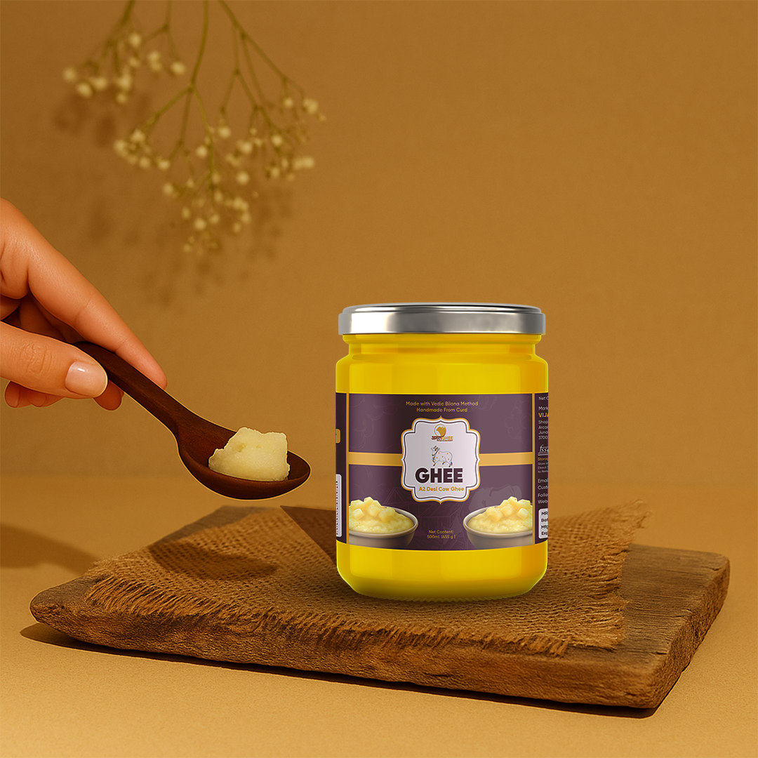 Premium Gir Cow Ghee – Made with Traditional Bilona Method | 500ML
